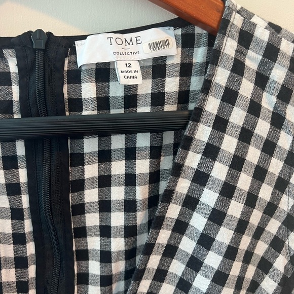 TOME Collective Gingham Ruffle Hem Dress - Picture 6 of 16